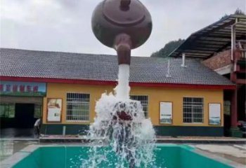 古銅色水壺雕塑 大型城市雕塑 商業街擺件