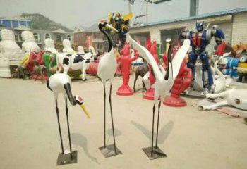 承接大型仙鶴雕塑 門口創(chuàng)意雕塑 售樓處小品