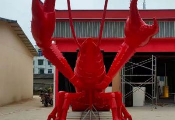 風景區玻璃鋼龍蝦雕塑 售樓處廣場雕塑 仿古擺件