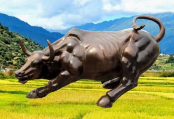 大型玻璃鋼華爾街牛雕塑 步行街宣傳雕塑 仿真擺件