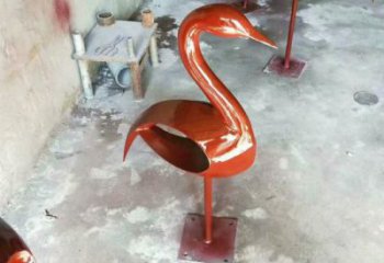 操場鳥類雕塑，景觀題材，鍍銅工藝