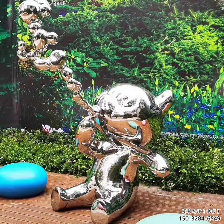 景區(qū)貓咪雕塑，鍍金歐式雕塑，鐵藝材質(zhì)