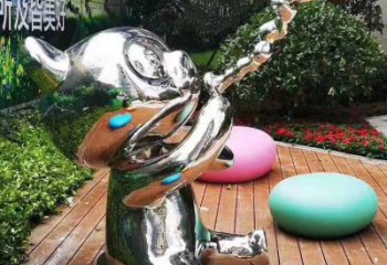 酒店貓咪雕塑，鍍金歐式雕塑，仿古擺件