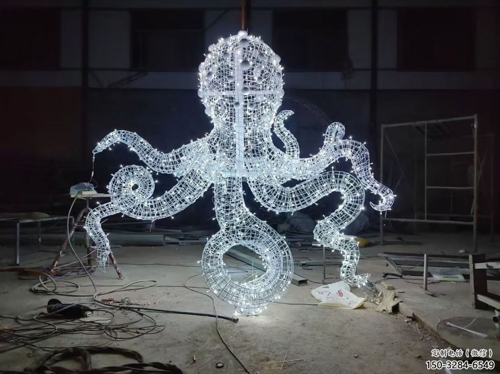 烏賊雕塑，仿古動漫雕塑，仿古擺件