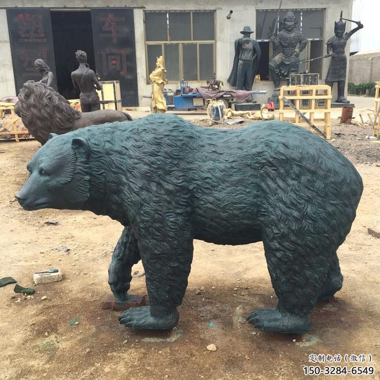 售樓處黑熊雕塑 商業街仿真雕塑 動物擺件