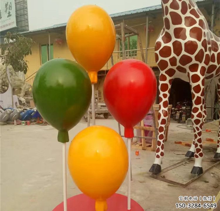 氣球雕塑，鏤空景觀雕塑，抽象效果