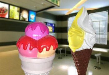 大型冰淇淋雕塑 商業街雪糕雕塑 宣傳主題擺件