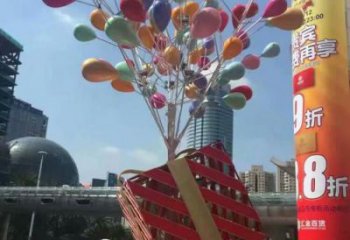 創意氣球雕塑 園林氣球雕塑 豐收主題擺件