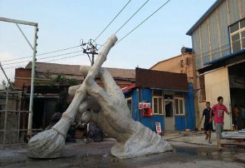 毛筆雕塑廠家，鏤空景觀雕塑，抽象效果