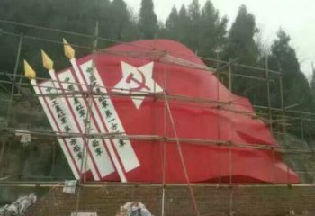 房地產黨徽雕塑，革命黨建雕塑，烤漆制造