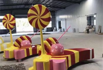 街道糖果雕塑 現代景觀擺件 彩繪雕塑