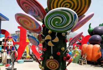 政府糖果雕塑 仿真景觀擺件 烤漆雕塑