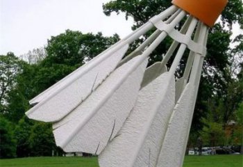 酒店羽毛球雕塑 庭院仿真雕塑 彩繪小品