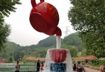 大型懸壺雕塑 歐式步行街擺件 彩繪雕塑