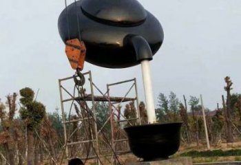 電鍍懸壺雕塑 噴水園林擺件 政府雕塑