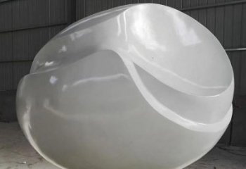 鋼管雞蛋雕塑 異形噴水小品 農村雕塑