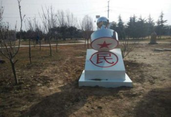 大型印章雕塑 歐式步行街擺件 彩繪雕塑