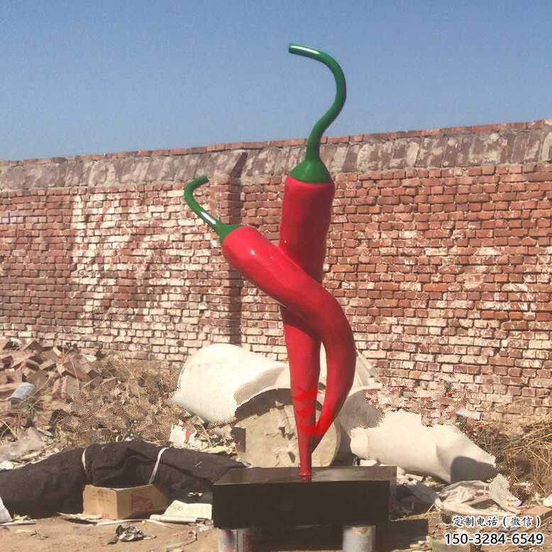 仿真辣椒雕塑 酒店公園雕塑 風景區(qū)擺件