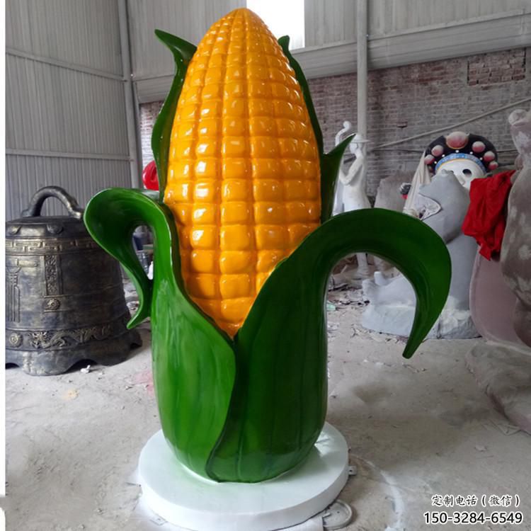戶外玉米雕塑 噴漆景觀農作物雕塑 燈光雕塑