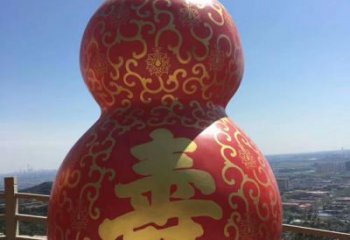 步行街葫蘆雕塑 游樂(lè)場(chǎng)雕塑 鑄造植物雕塑