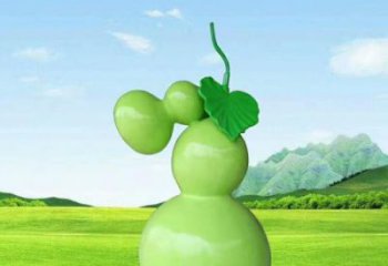 彩繪葫蘆雕塑 仿真雕塑 步行街?jǐn)[件