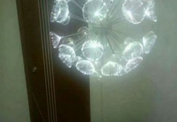 室內蒲公英雕塑 仿真景觀植物雕塑 大型花卉雕塑