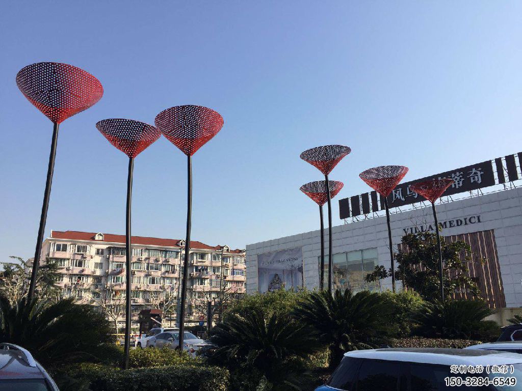 室內百合花雕塑 仿真景觀植物雕塑 大型花卉雕塑