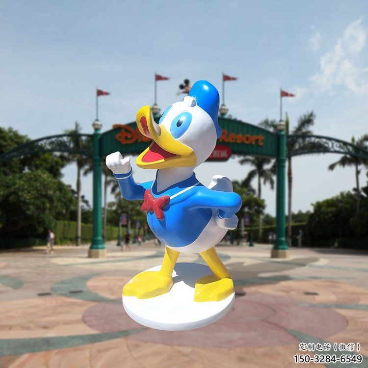 唐老鴨雕塑 歐式步行街卡通雕塑 大型商場動漫雕塑