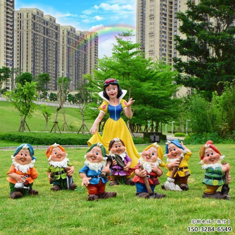 公園白雪公主雕塑 戶外卡通雕塑 抽象動漫雕塑