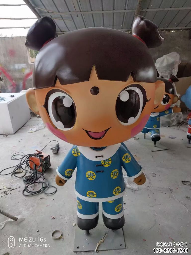 風景區娃娃雕塑 售樓處廣場雕塑 仿真擺件