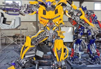 草地機器人雕塑廠家 現代校園卡通雕塑 大型動漫雕塑