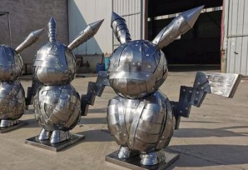 街道機(jī)器人雕塑廠家 現(xiàn)代景觀動漫雕塑 彩繪卡通雕塑