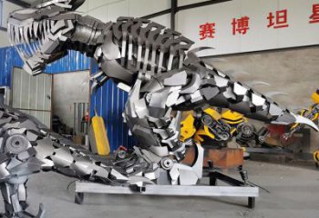 卡通機(jī)器人雕塑廠家 店門口園林雕塑 動漫小品