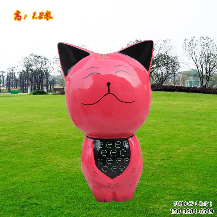 酒店機器貓雕塑 庭院卡通雕塑 彩繪小品