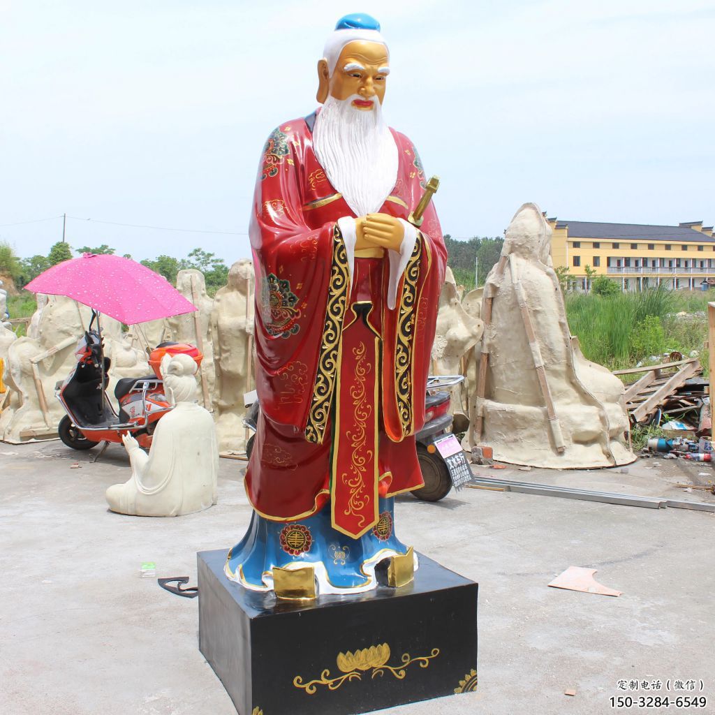 現(xiàn)代月老雕塑 大型別墅區(qū)擺件 烤漆神話雕塑