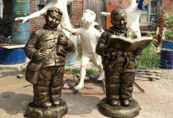 室內(nèi)看書雕塑 仿真人物雕塑 大型學(xué)生雕塑