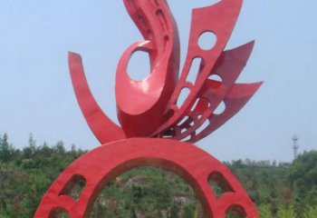 政府大門雕塑 仿真景觀雕塑 烤漆拱門雕塑