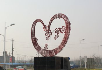 公園愛心雕塑 創(chuàng)意企業(yè)雕塑 美陳雕塑