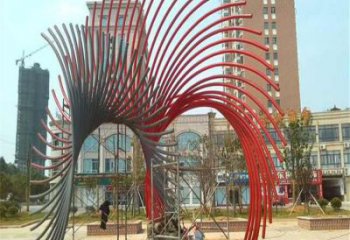 鑄造鳳尾雕塑 中式村口雕塑 景觀雕塑