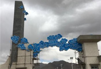 步行街云彩雕塑 游樂場云團雕塑 鑄造祥云雕塑