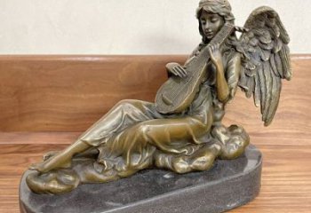 步行街琵琶雕塑 游樂場(chǎng)樂器雕塑 鑄造音樂雕塑