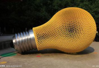 燈泡雕塑 景觀校園電燈泡雕塑 商業街燈具主題