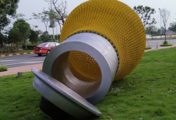 拉絲燈泡雕塑 鏤空創意電燈泡雕塑 別墅區電燈泡雕塑