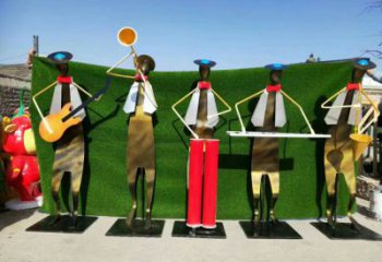 拉絲樂譜雕塑 鏤空創意音樂雕塑 別墅區音樂雕塑