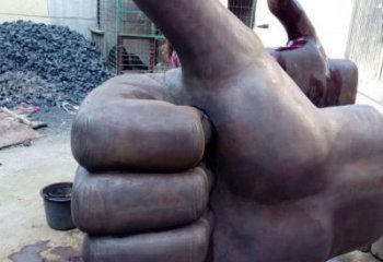 烤漆拇指雕塑 鋼管大拇指雕塑 室內(nèi)點(diǎn)贊雕塑