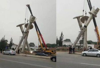 園林螺絲釘雕塑 大型器械雕塑 中式工業雕塑