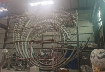 中式螺絲釘?shù)袼?啞光器械雕塑 游樂(lè)場(chǎng)工業(yè)雕塑