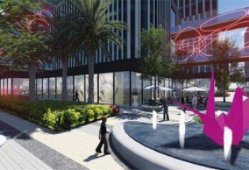 烤漆千紙鶴雕塑 鋼管折紙風(fēng)格 室內(nèi)鶴鳥(niǎo)雕塑