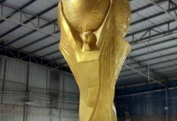 異形獎杯雕塑 現(xiàn)代校園紀念雕塑 校園標識雕塑