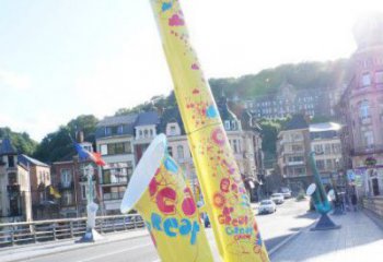 拉絲薩克斯雕塑 鏤空創意西方樂隊雕塑 別墅區西方樂隊雕塑